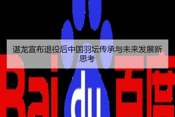 谌龙宣布退役后中国羽坛传承与未来发展新思考